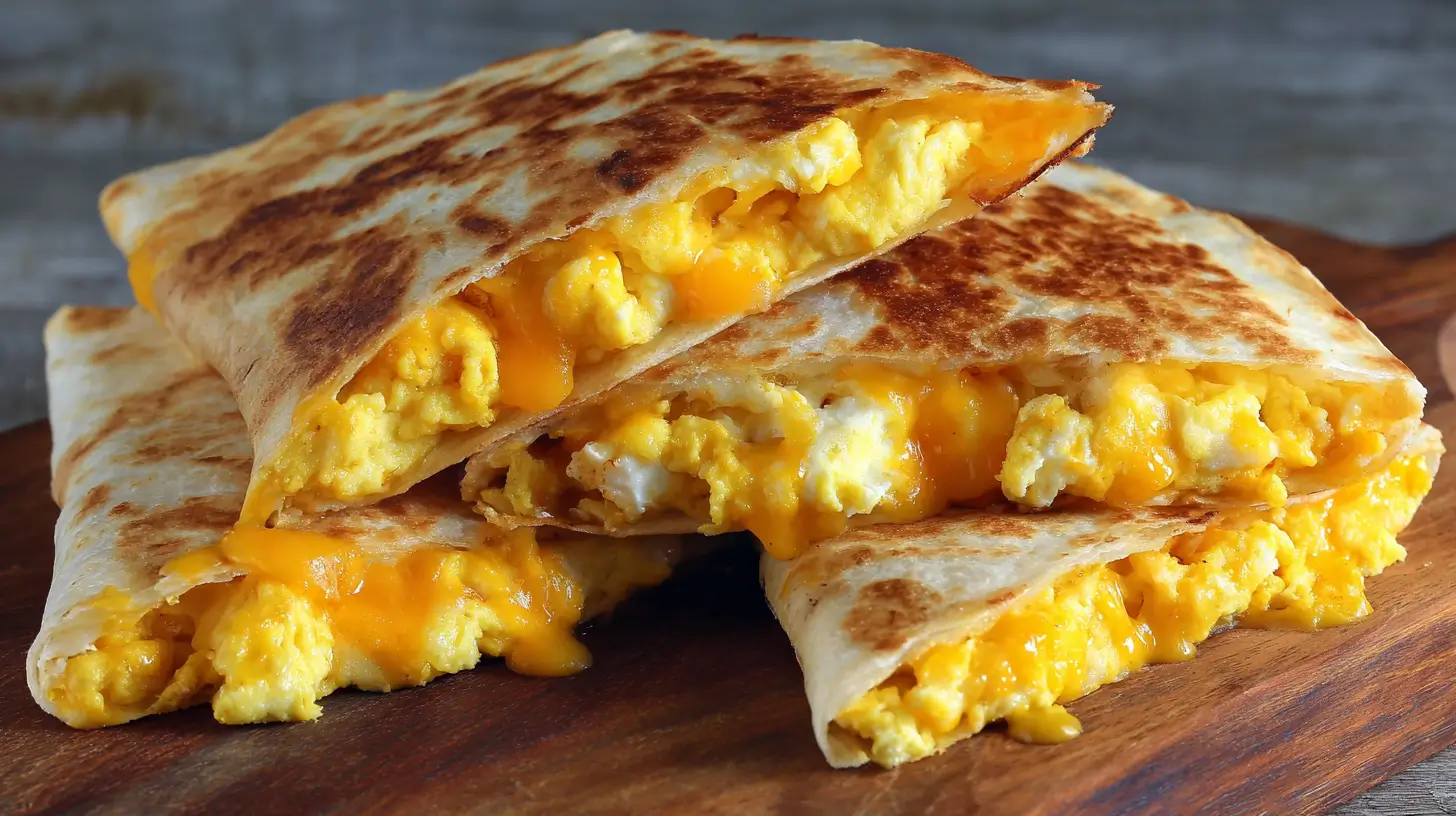 Fast & easy breakfast quesadillas