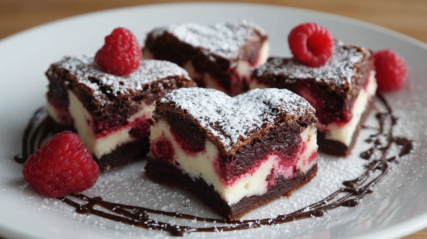 Heart shaped brownies
