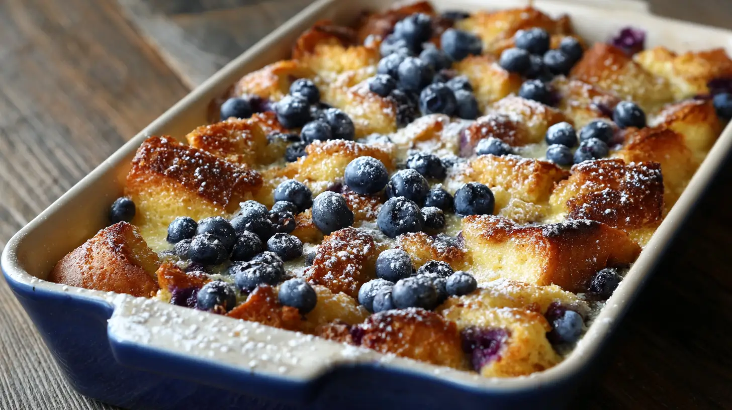 Best Blueberry French Toast Casserole