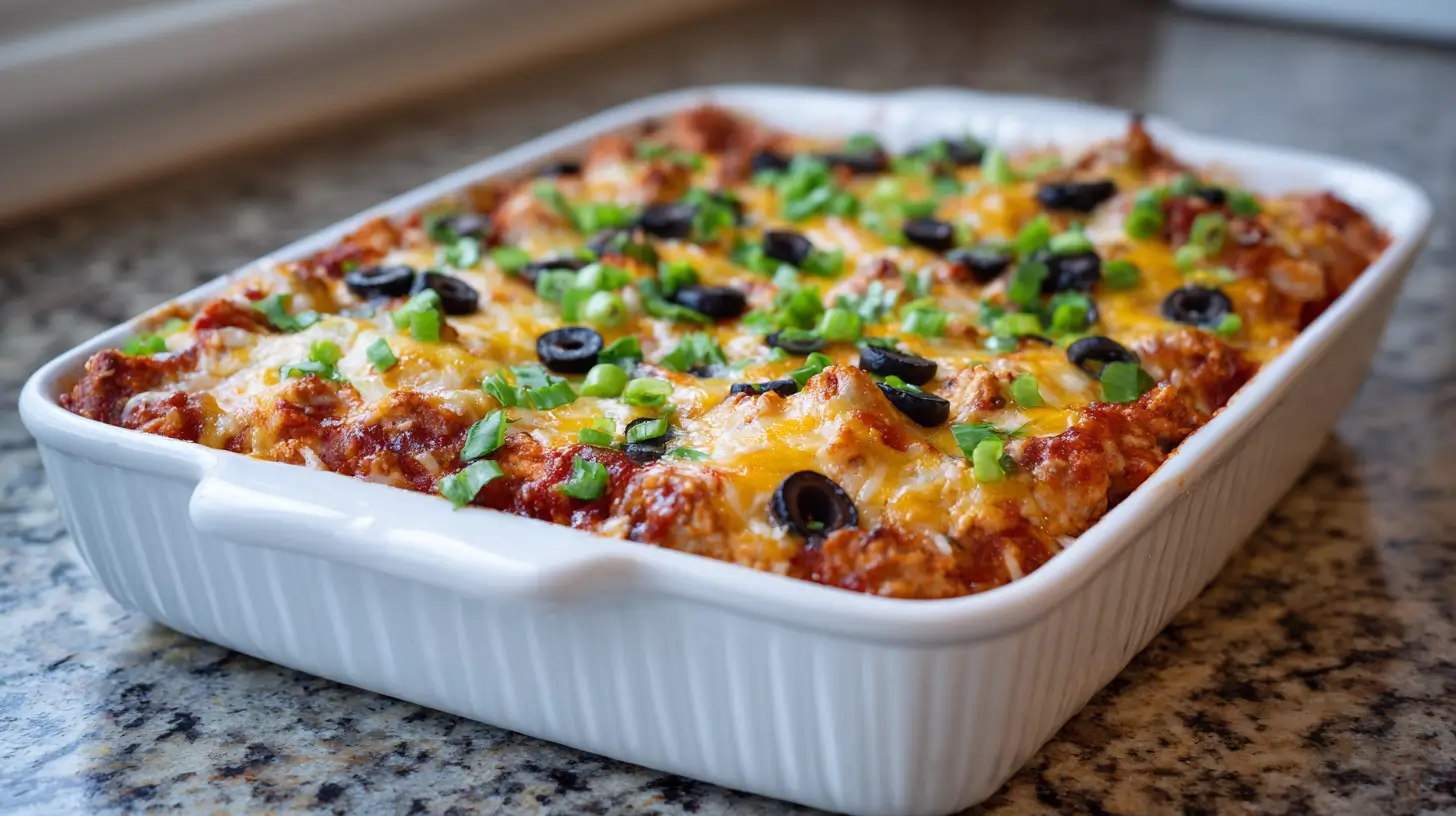 Easy Chicken Burrito Casserole